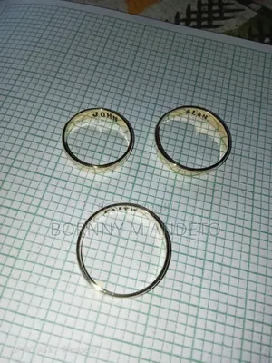Personalized Pure Brass Wedding Rings