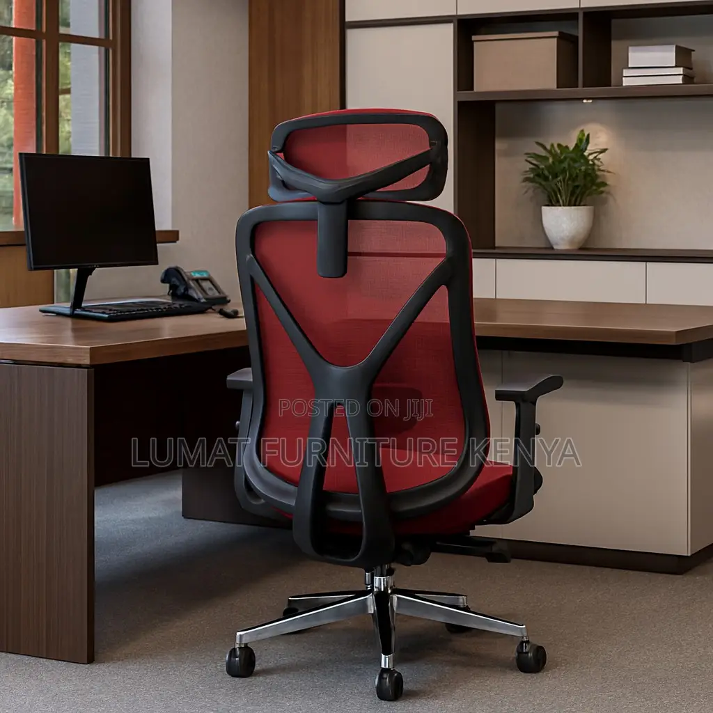 Ergonomic Red Workstation Chair
