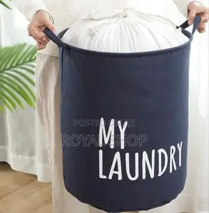 Branded Waterproof Canvas Laundry Basket