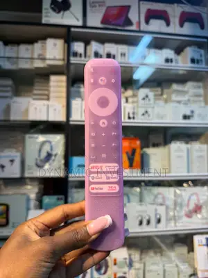 TCL Smart/Android Remote Control and Clear Pink Remote Case