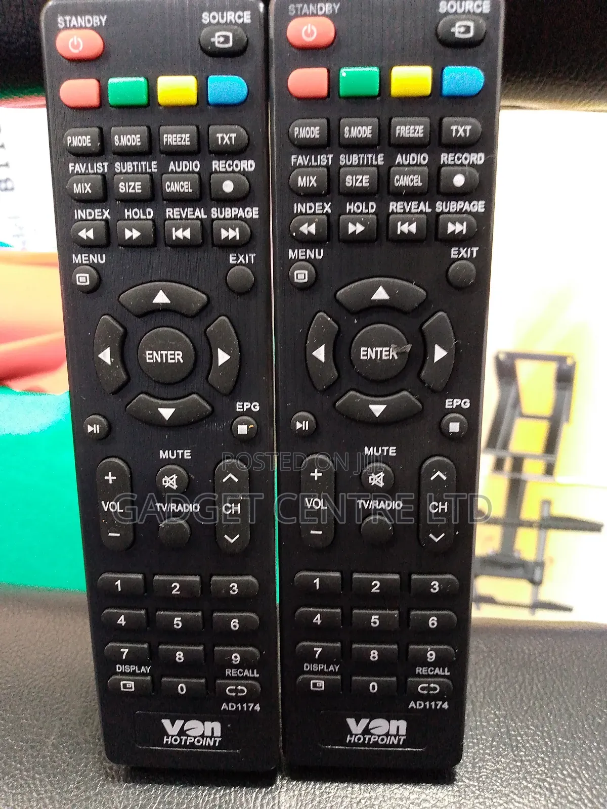 Original Von Digital Tv Remote
