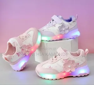 Pink and Purple Girls Led Sneakers