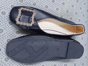 Black Synthetic Sandiex Ladies Shoes