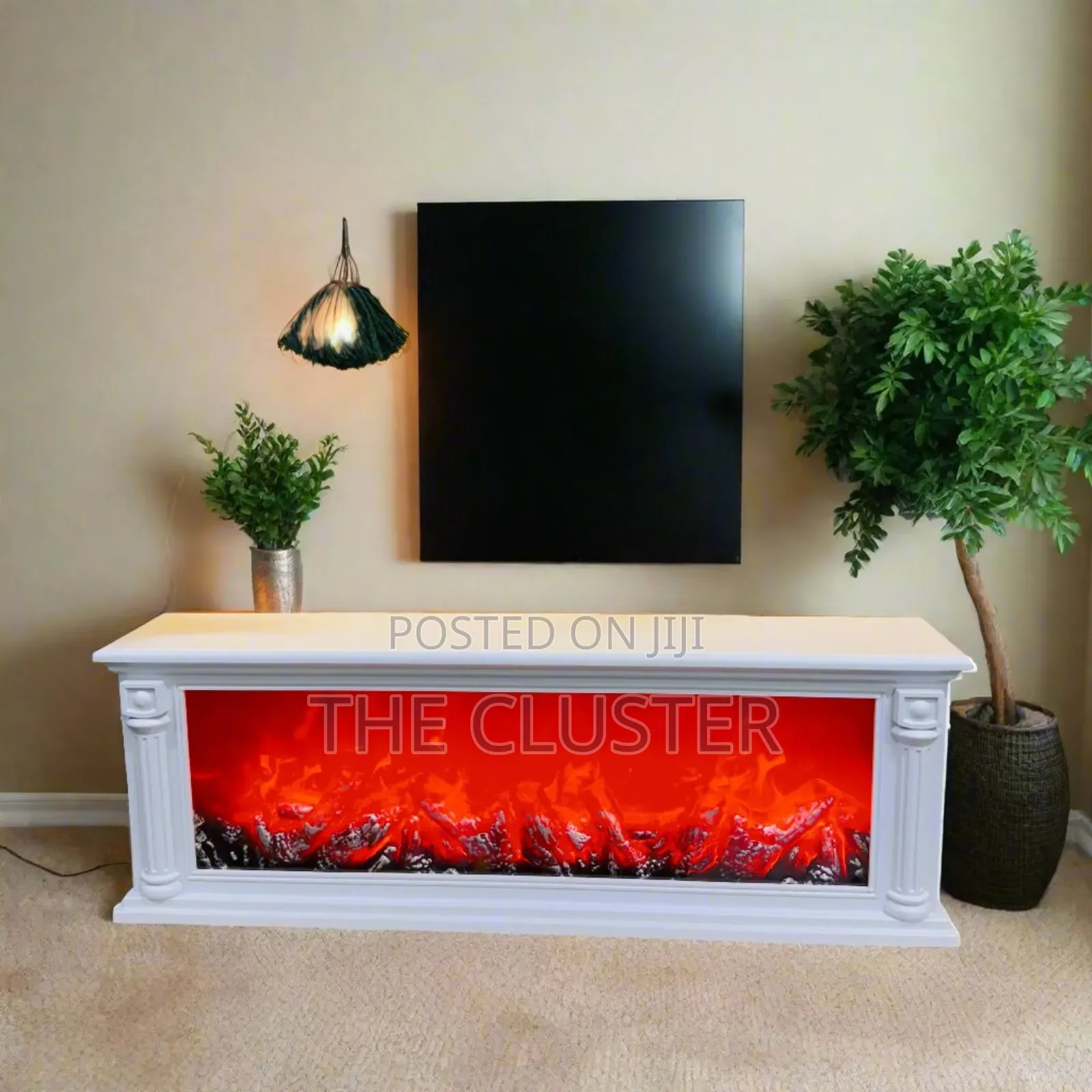 100cm Decorative Led Fireplace – Modern Wall Mounted Flame Effect