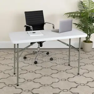 Modern Foldable Table -- Strong Plastic Top