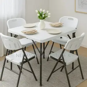 5 Pieces Foldable Dining Set