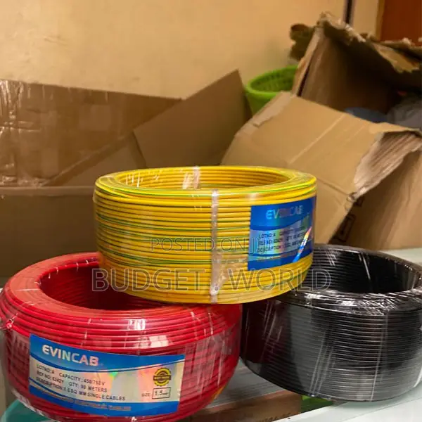 Electrical Cable 90m Single Core Electrical Cable 90metres Roll 6.0mm