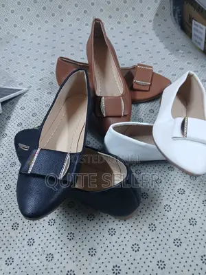 Black White Brown Ladies Flat Original Shoe