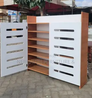 Modern Shoe Rack Cabinet - Dust-Proof Sleek Design