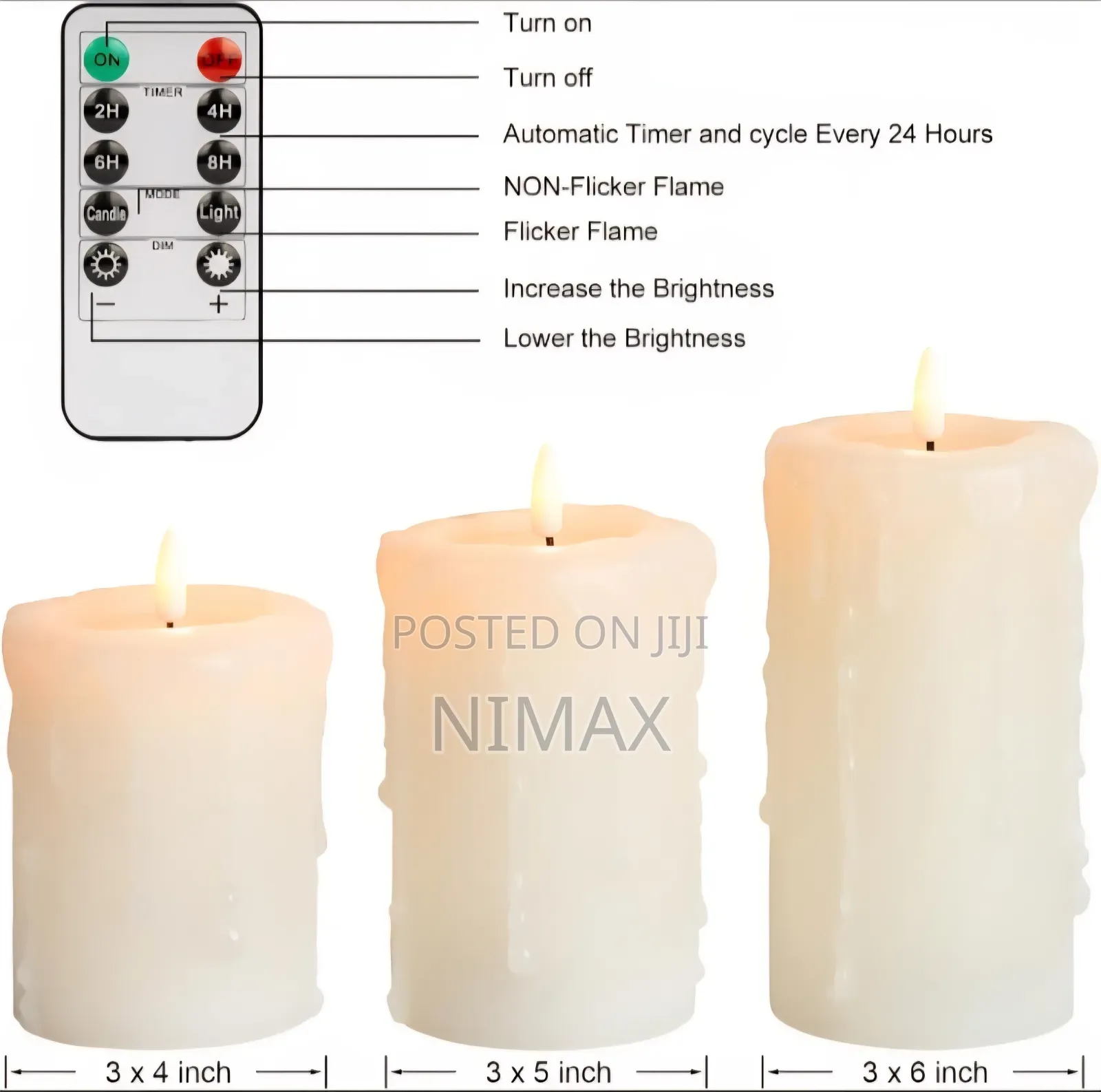 Flameless Candles With Remote and Timer,