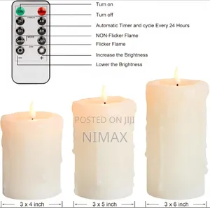 Flameless Candles With Remote and Timer,