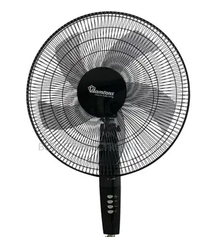 Black Stand Fan , With Remote - Rm/757