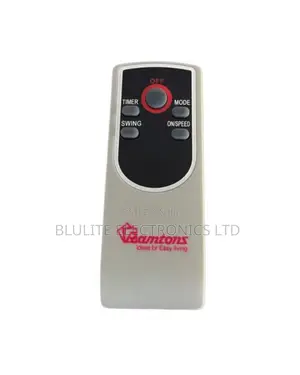 Black Stand Fan , With Remote - Rm/757