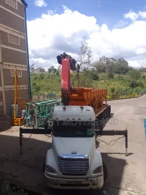 Transit Trailers With Cranes Are Ready for Errands and Logistics