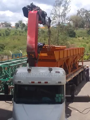 Transit Trailers With Cranes Are Ready for Errands and Logistics