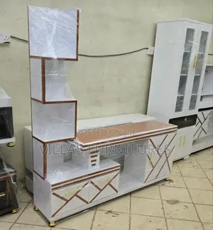 Tv Stand With Light and Shelves