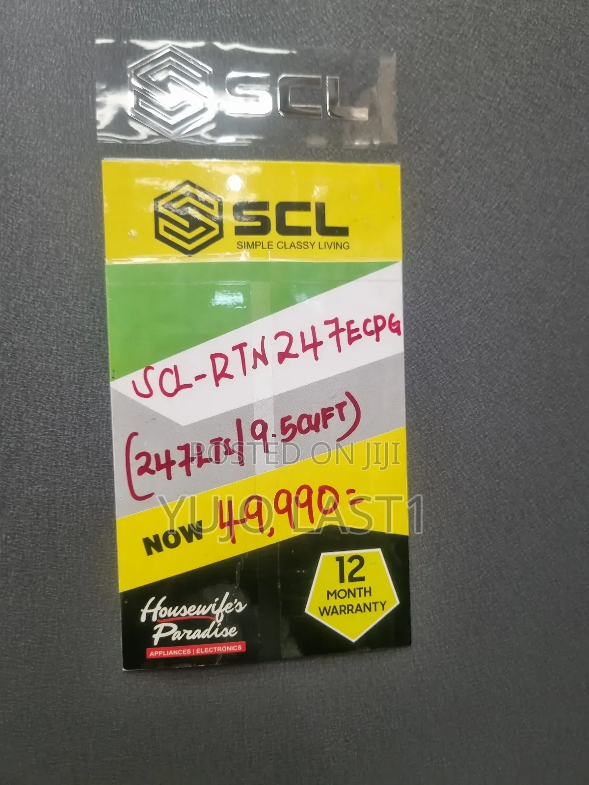SCL 247l Refrigerator – Energy Efficient, Model SCL-Rtn247ecpg