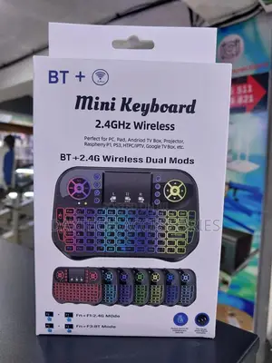 Bt+ Mini Keyboard With Touchpad and Backlighting.