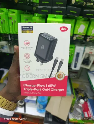 Itel 65w Fast Charging Chargerflow Laptop And Phone Charger