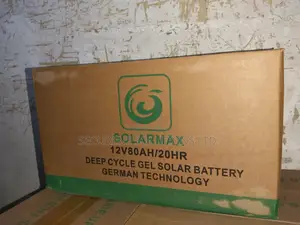 Solarmax 12v 80ah/20hr Deep Cycle Gel Solar Battery.