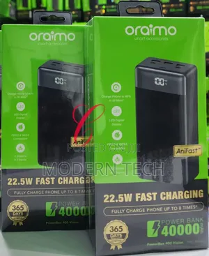 Oraimo Powerbox 400 22.5w Pd Qc 40000mah Power Bank