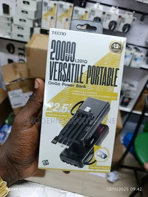 Tecno 20000 Mah 22.5w Fast Charging Powerbank