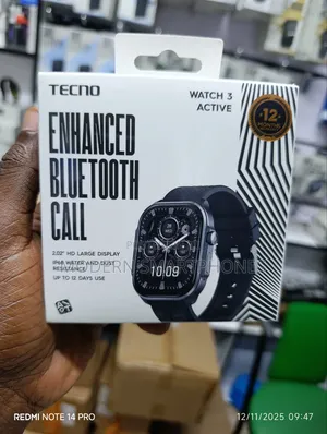 Tecno Watch 3 Active Wireless Call Smart Watch