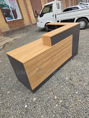 L-Shaped Reception Modern Office Secretarial Desk