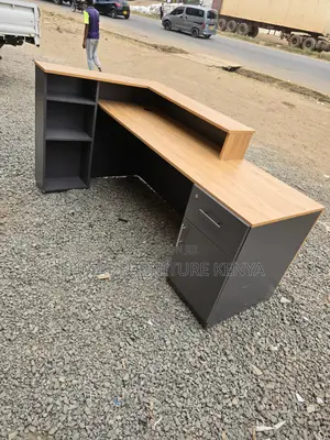 L-Shaped Reception Modern Office Secretarial Desk