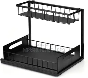 2 Tier Pull-Out Storage Rack
