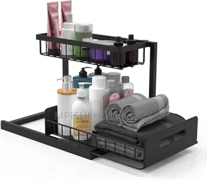 2 Tier Pull-Out Storage Rack