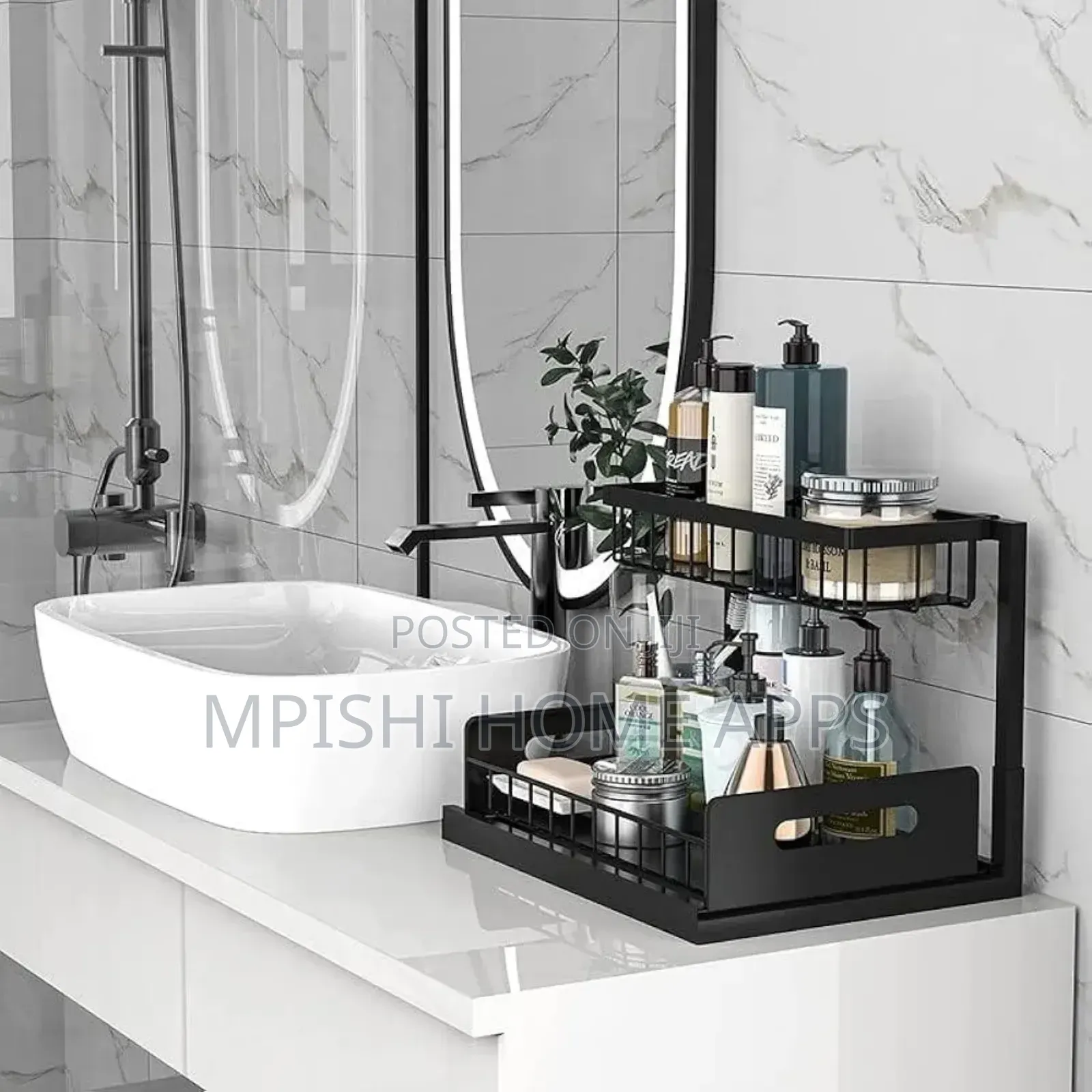2 Tier Pull-Out Storage Rack