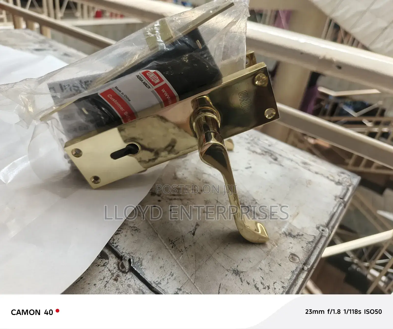 Union Zinc Scroll Handle Lock