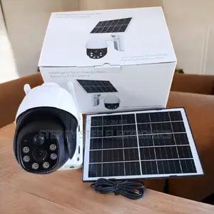 4g Outdoor Solar PTZ Camera 3mp Colored Night Vision + Audio Recording