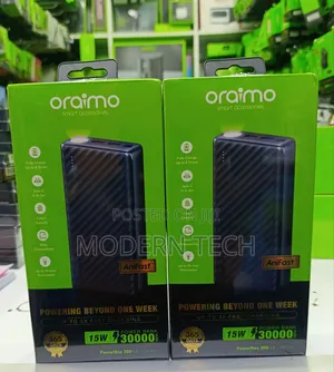 Oraimo Powerbox 300 30000mah 15w Two-Way Fast-Charging Power Bank