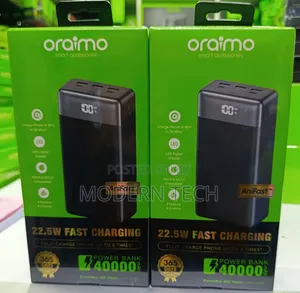 Oraimo Powerbox 400 22.5w Ultra-High Capacity 40000mah Power Bank