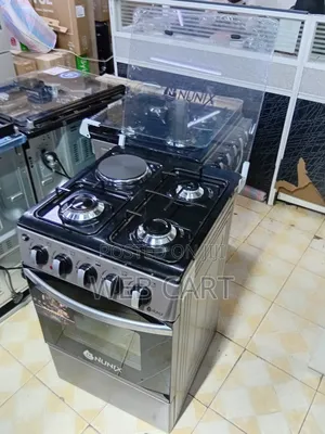 “Nunix 50×55cm 3+1 Cooker – 3 Gas Burners + Electric and Gas Oven”