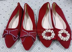New Style Red Floral Bridal Shoes
