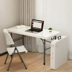 Foldable Portable White Table