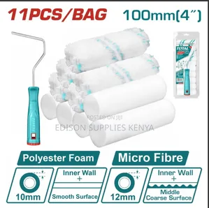 Total Cylinder Brush Set 11pcs Inner Wall Paint Rollers Roller Brush
