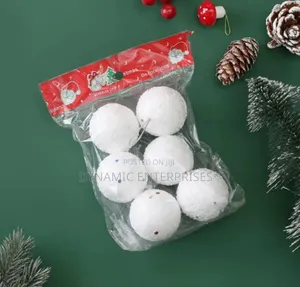 6pcs Christmas Tree Balls 8cm 6cm 4cm