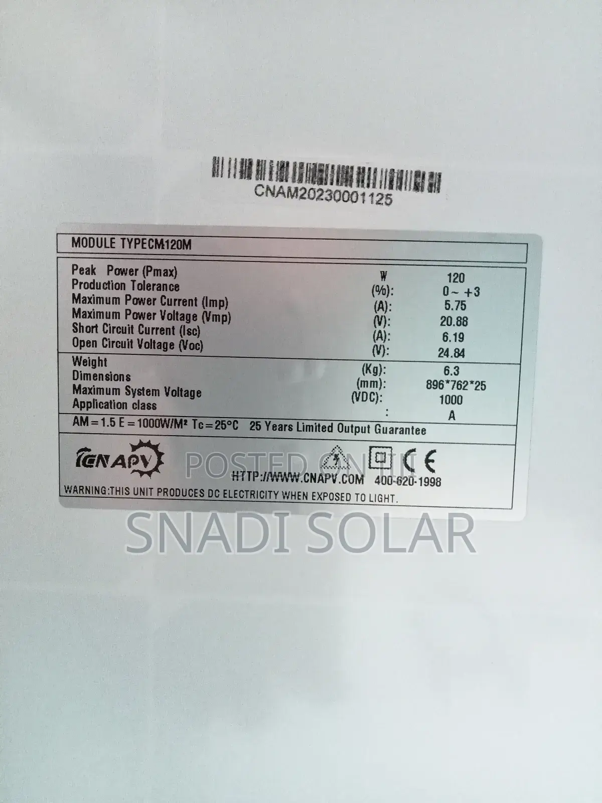 120w Solar Panels