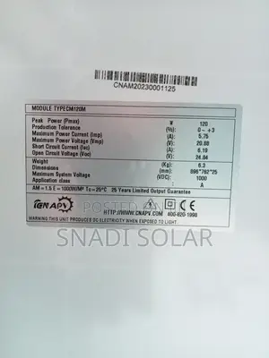 120w Solar Panels