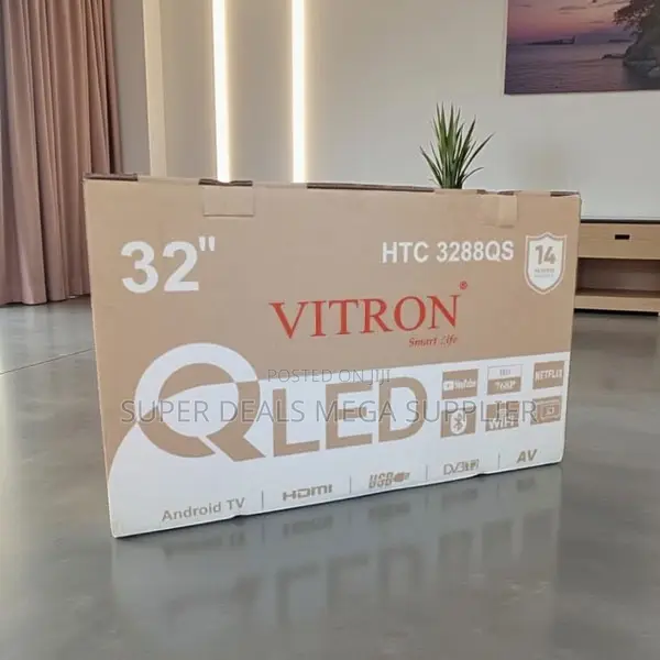 Vitron 32 Inch Qled Android Smart Tv With High Definition Display
