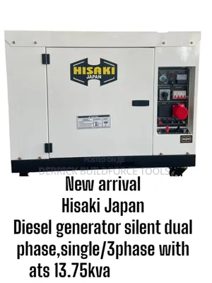 Hisaki 13.75kva Silent Diesel Generator