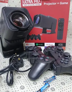 X10 Plus Game Projector, Home Video Game Console With 2 Controllers