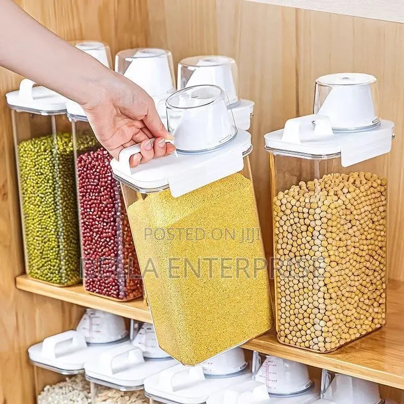 Storage Containers With Measuring Cup
