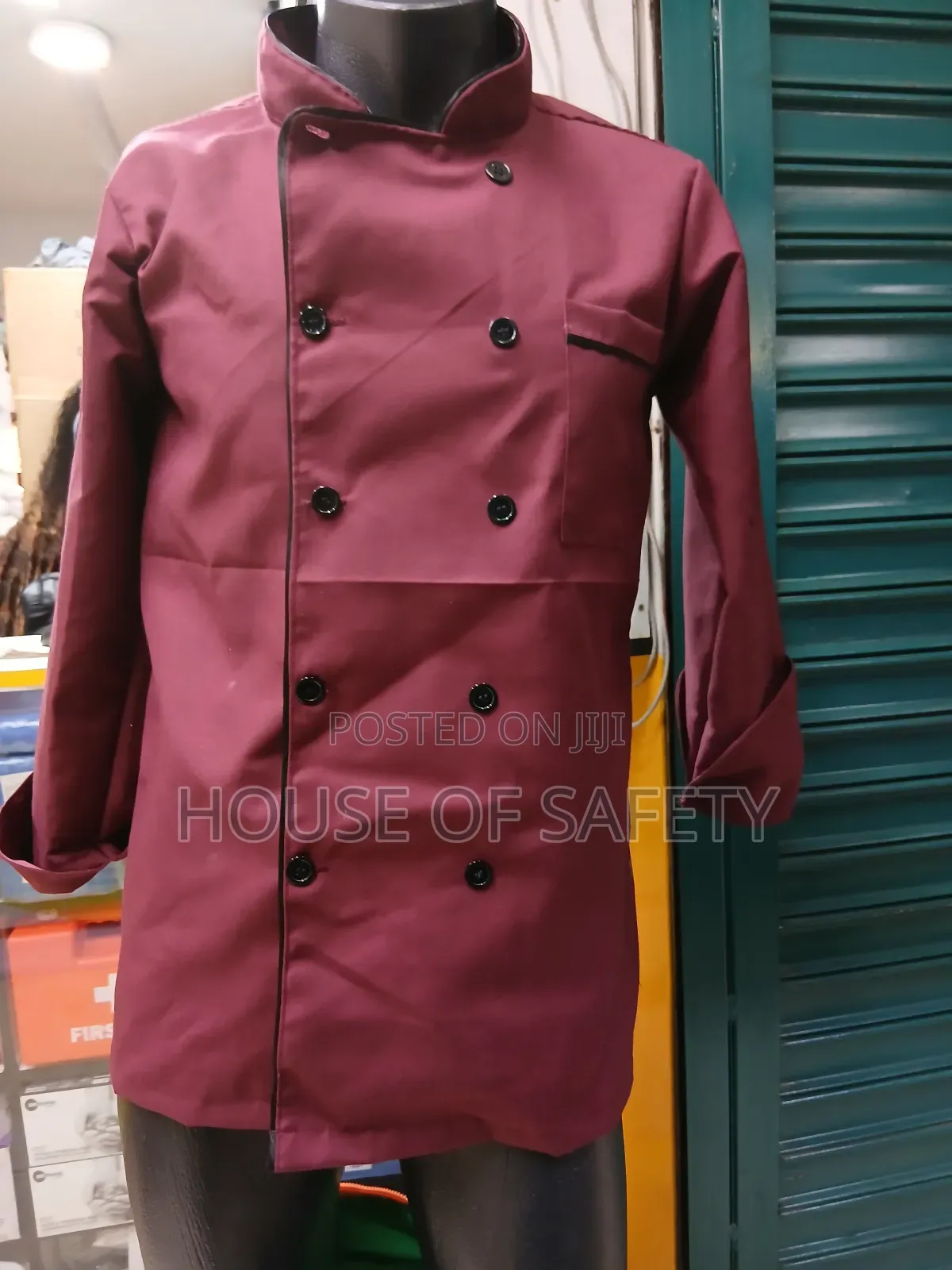 Tactical Chef Jackets in Maroon