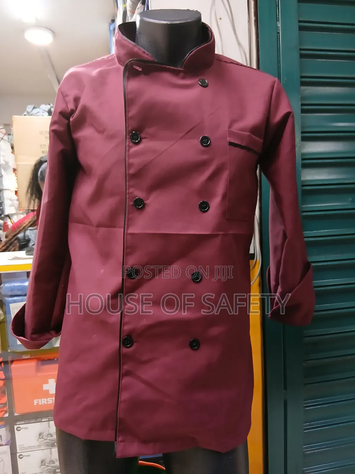 Tactical Chef Jackets in Maroon