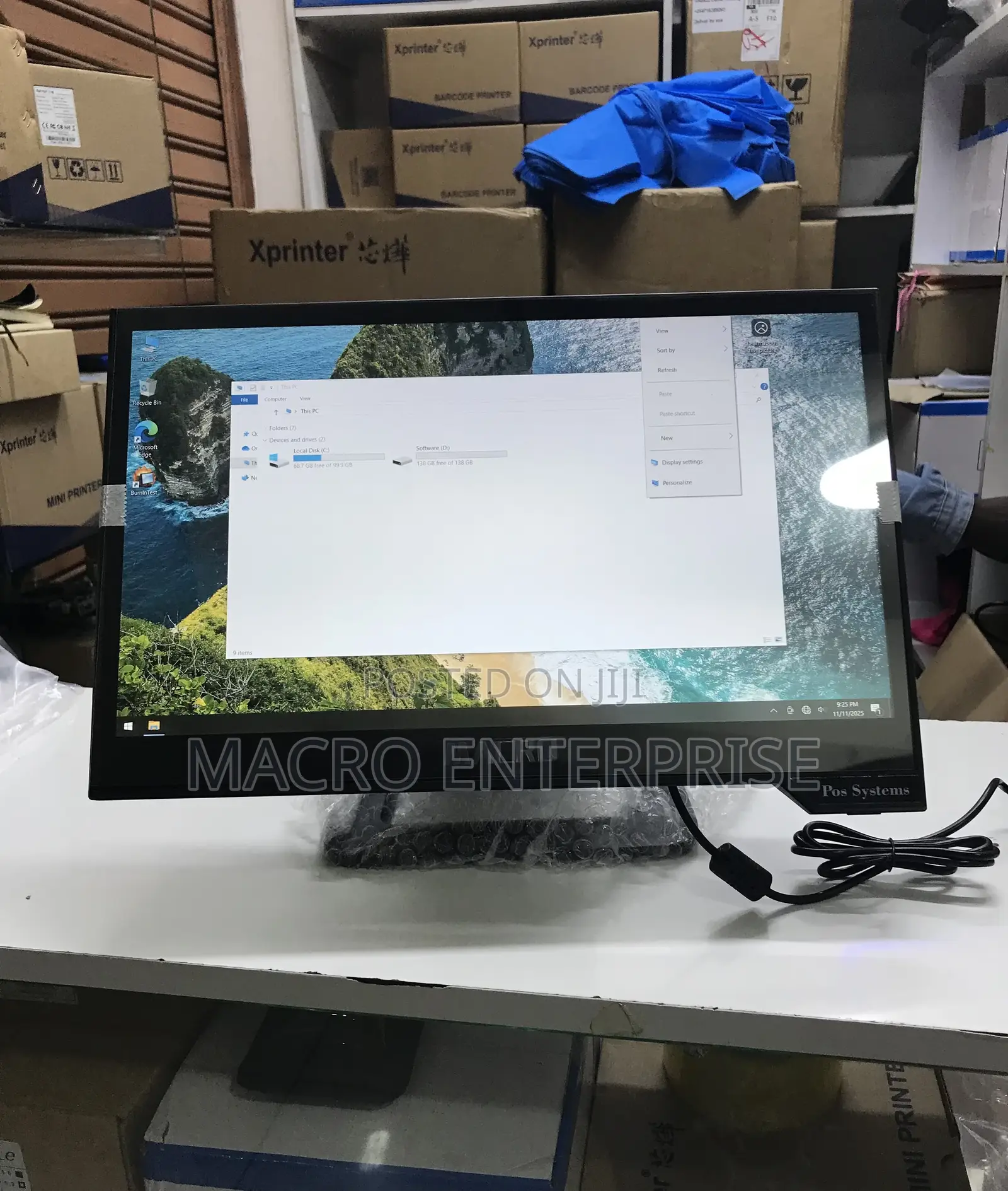 All-in-One Touchscreen Pos - I3 4/128gb